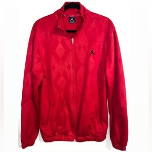 RED JORDAN FULL ZIP JACKET - MENS SIZE MEDIUM